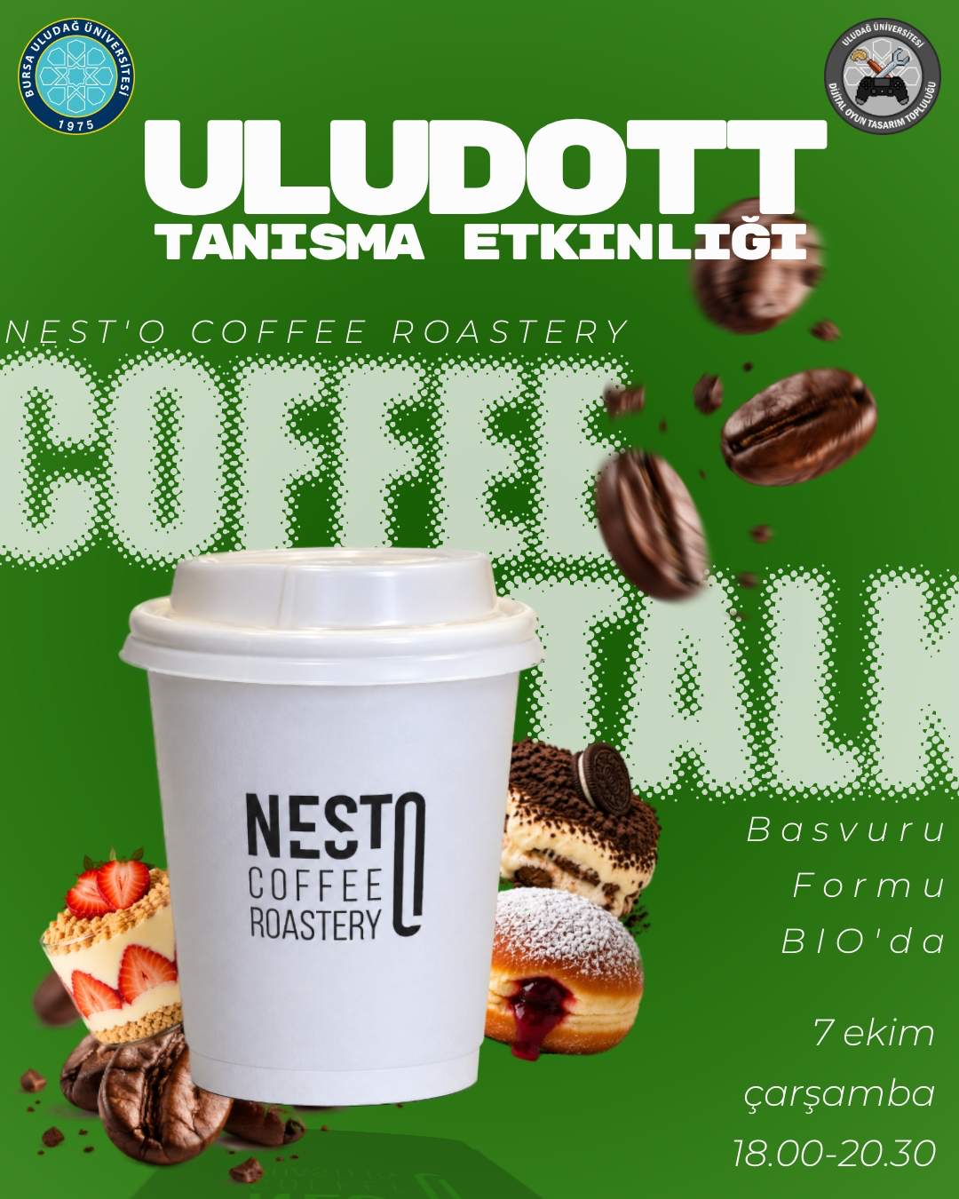 Uludott tanışma etkinliği — Coffee Talk afişi